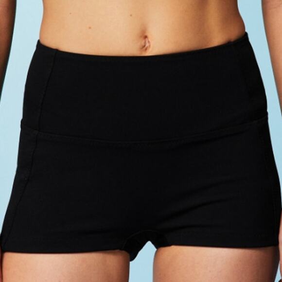 Fabletics Women's Black High-Waisted Swim Shorts Size L - Picture 1 of 8